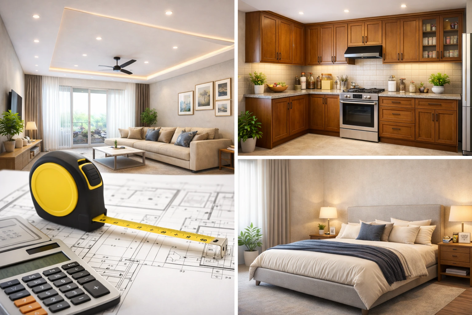 Interior design cost per square foot in India