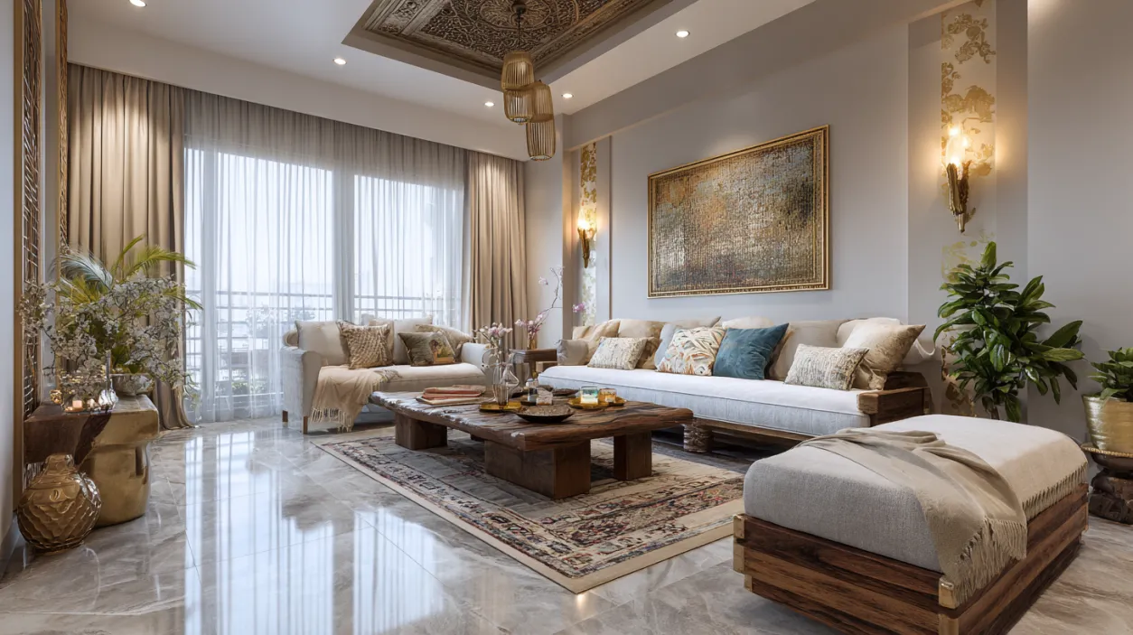 Creative small space interior design with smart storage