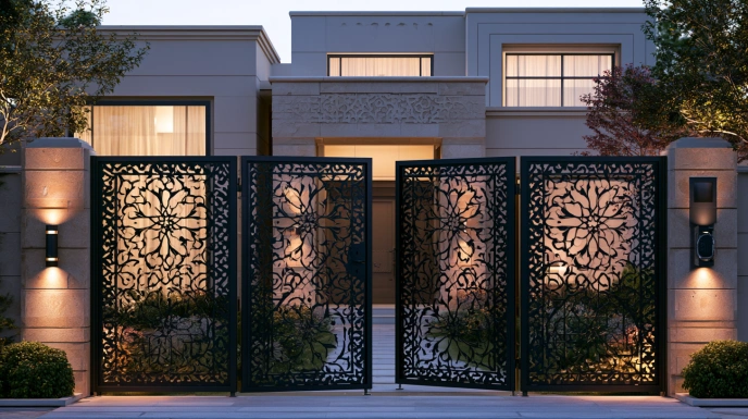 Iron folding gate design