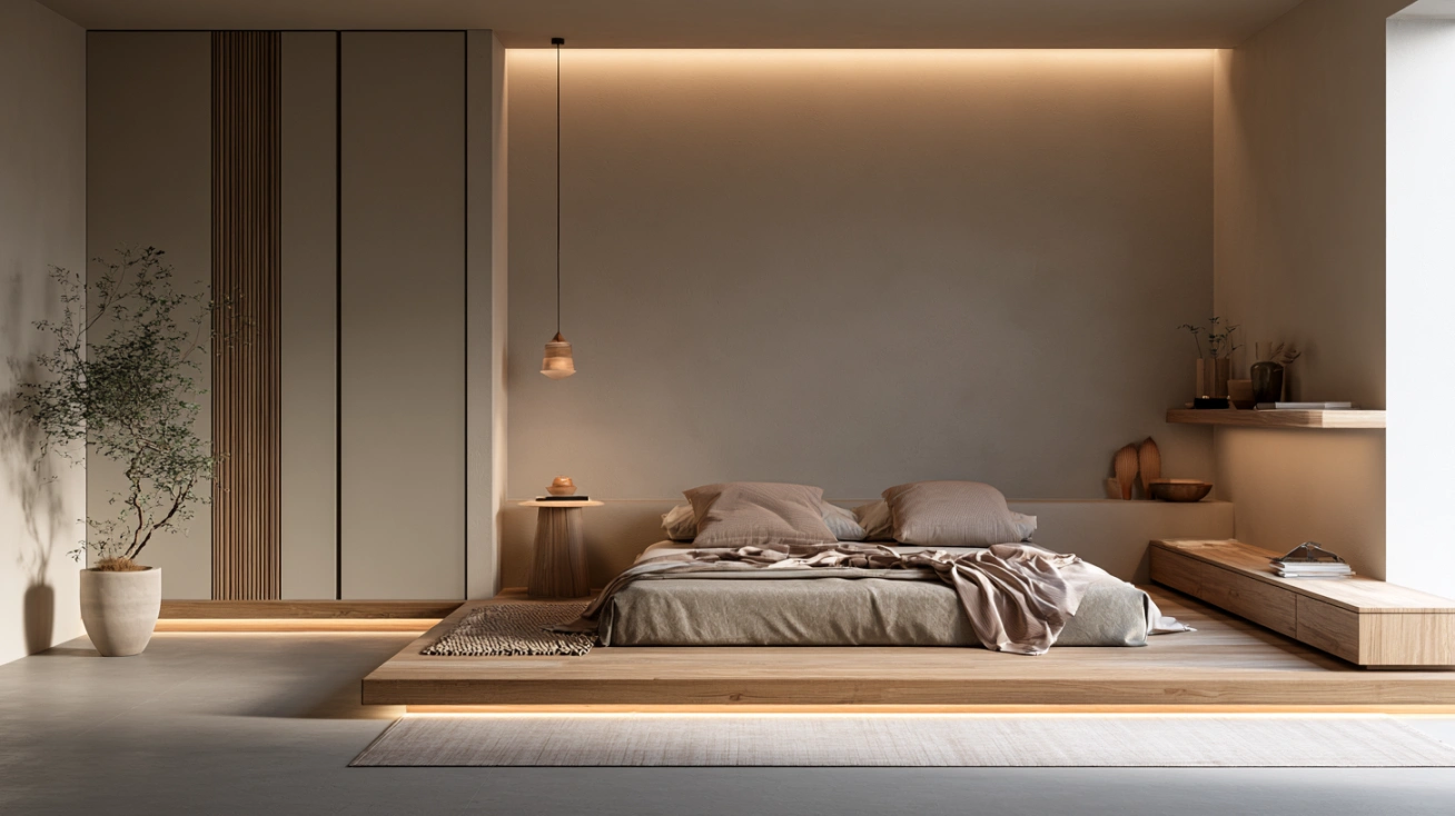 Japandi bedroom design