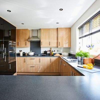 L-Shaped Open Kitchen Design