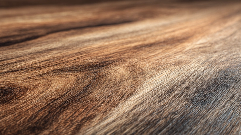 Close up of scratch resistant laminate wood flooring texture