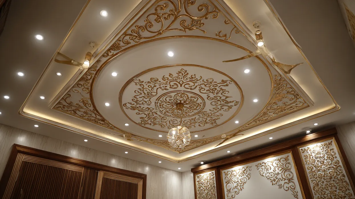 latest pop design for hall with suspended t-bar ceiling