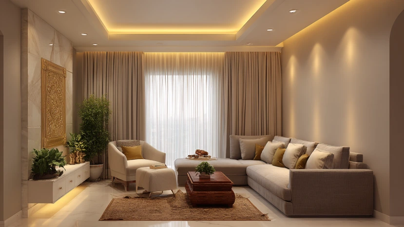 corner light fixtures featured in modern profile light ceiling designs