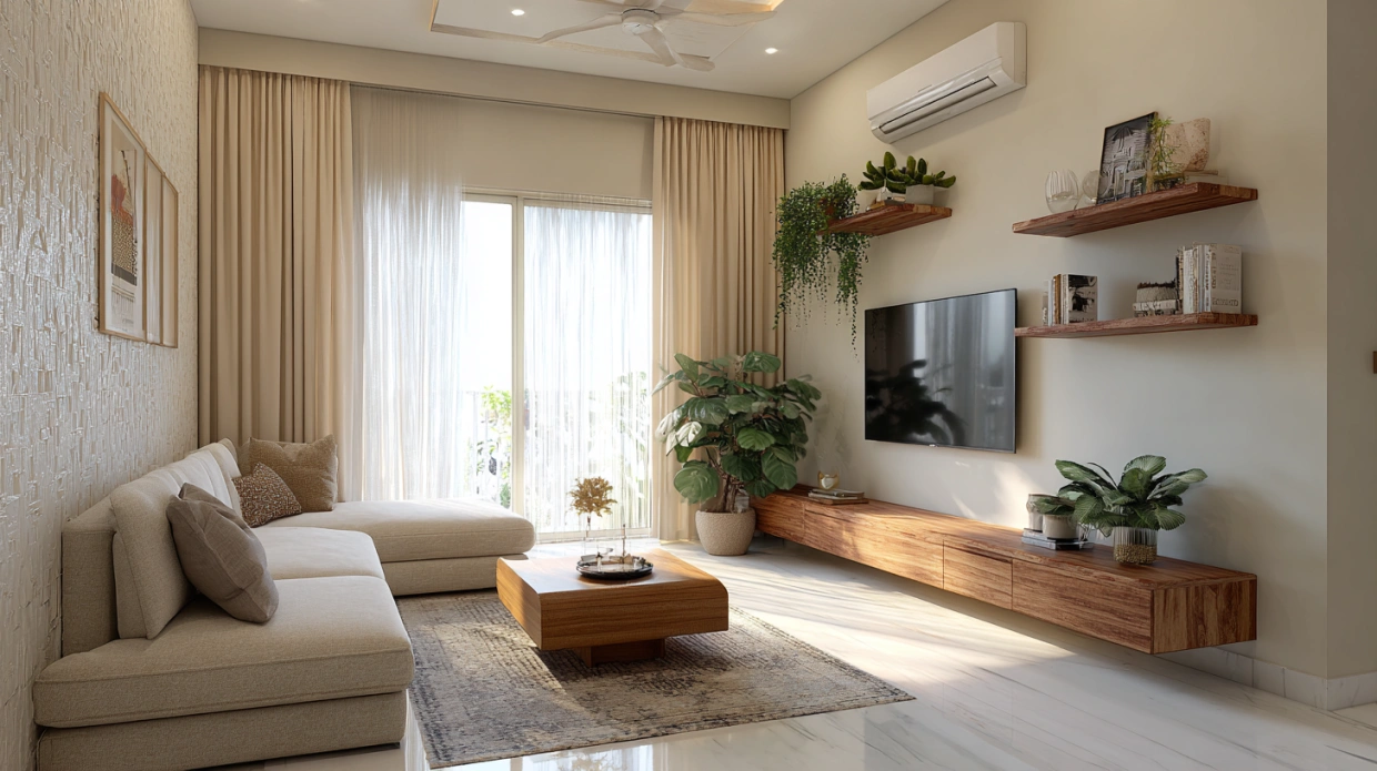 Living Room Minimalist Interior Design | Clean, Calm & Stylish Ideas for Indian Homes