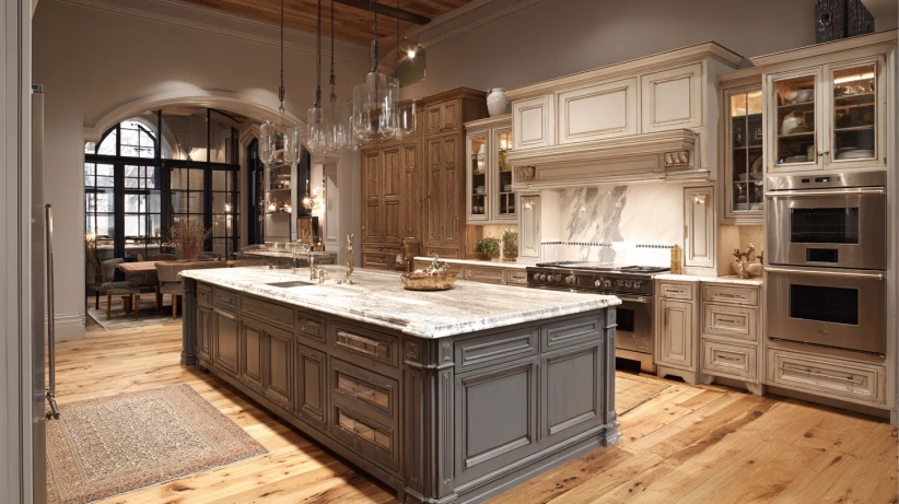 full-function luxury setup featured in a premium island kitchen design
