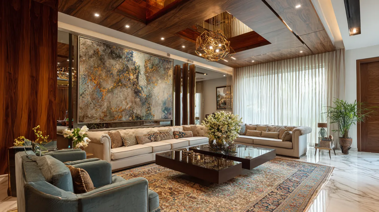 Detailed luxury homes interior in Bangalore city.