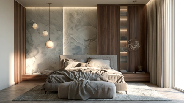 Luxury small bedroom interior