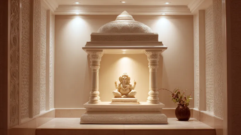 Mandir gumbad Indian mandir design for home interiors