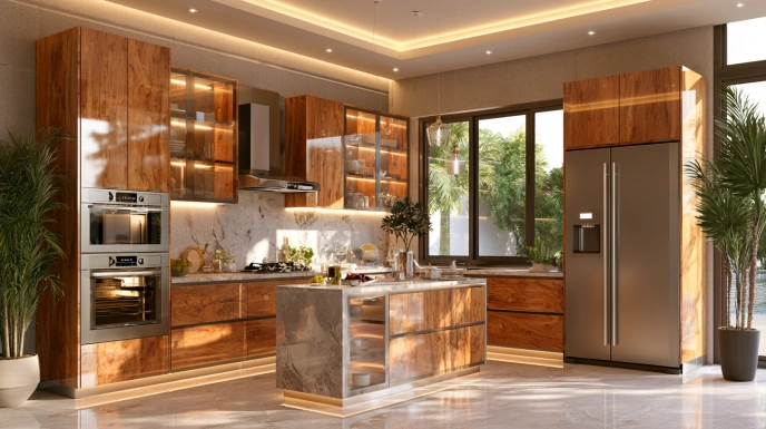 Marine plywood cabinets