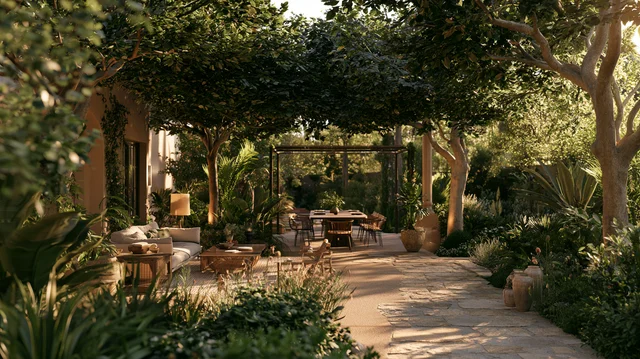 Mediterranean-inspired outdoor flooring design