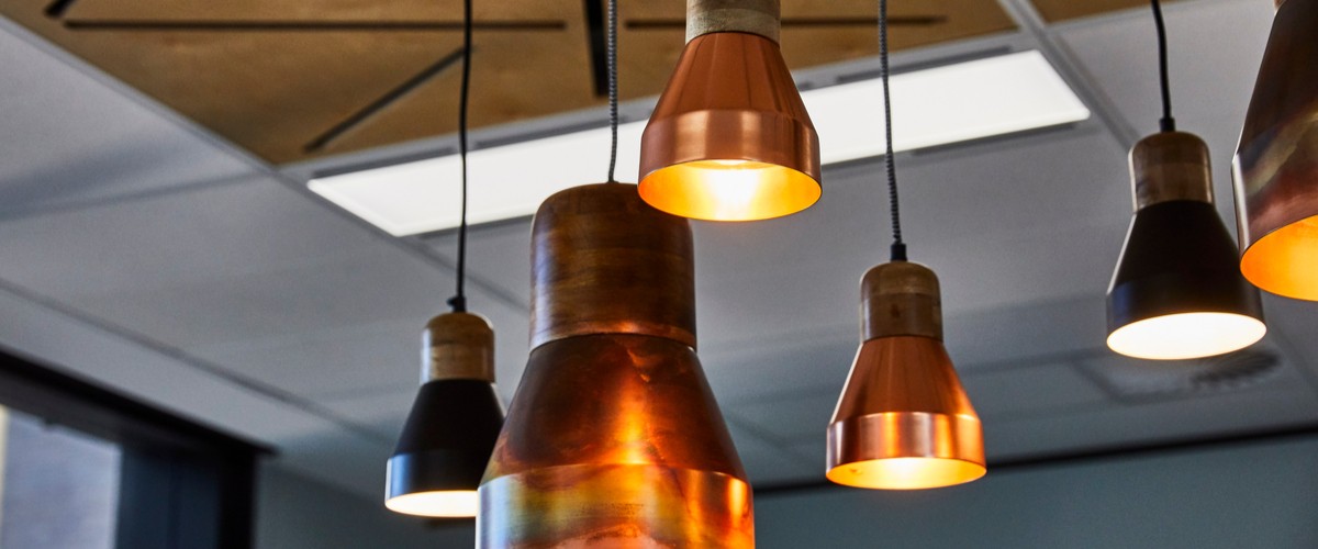 Metallic Lighting for a Rusty Look