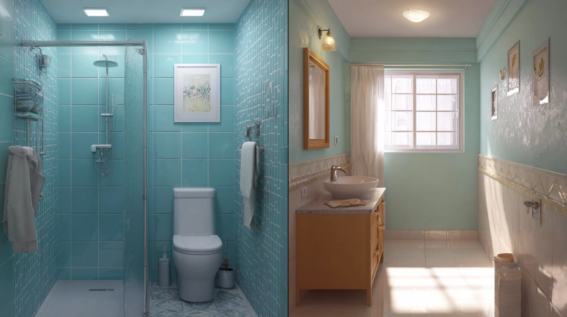 Metro vs small city full bathroom renovation design