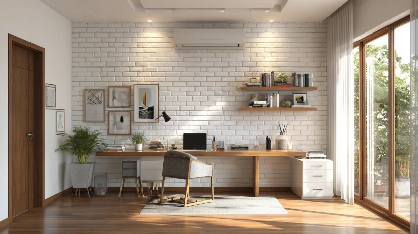 clean textured surface in a modern minimal brick wall design