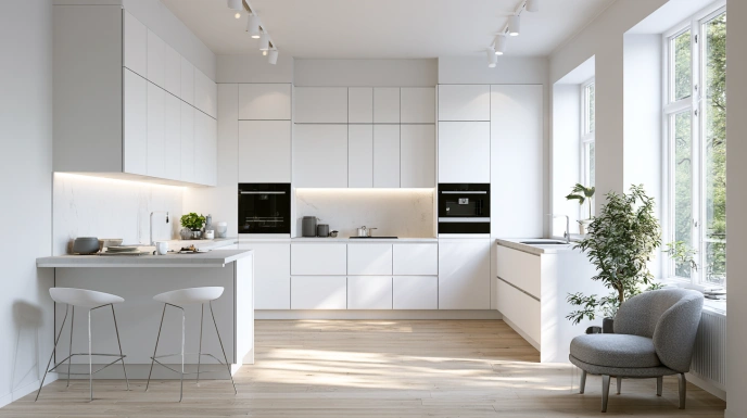 Minimalist Scandinavian kitchen