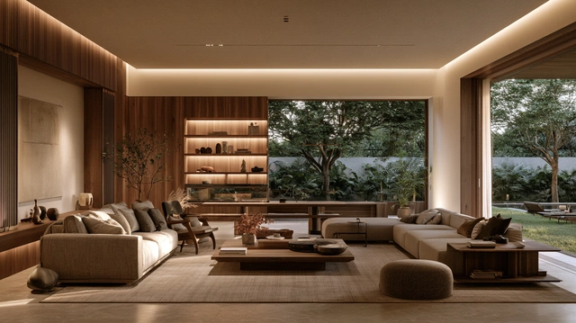 Minimalist fibre ceiling