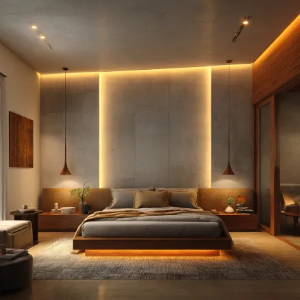 modern bedroom pvc false ceiling design with sleek led lights