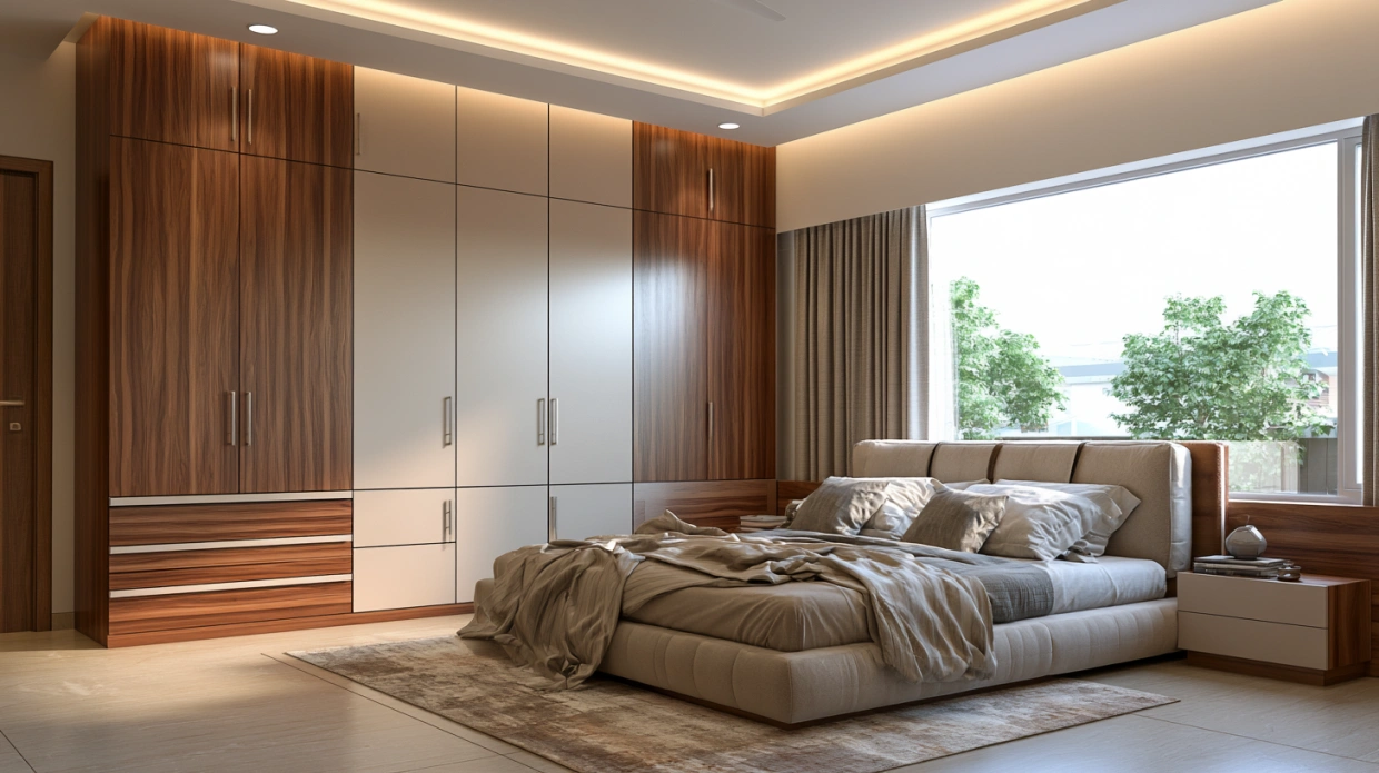 10 Two Colour Sunmica Designs for Wardrobe in 2026
