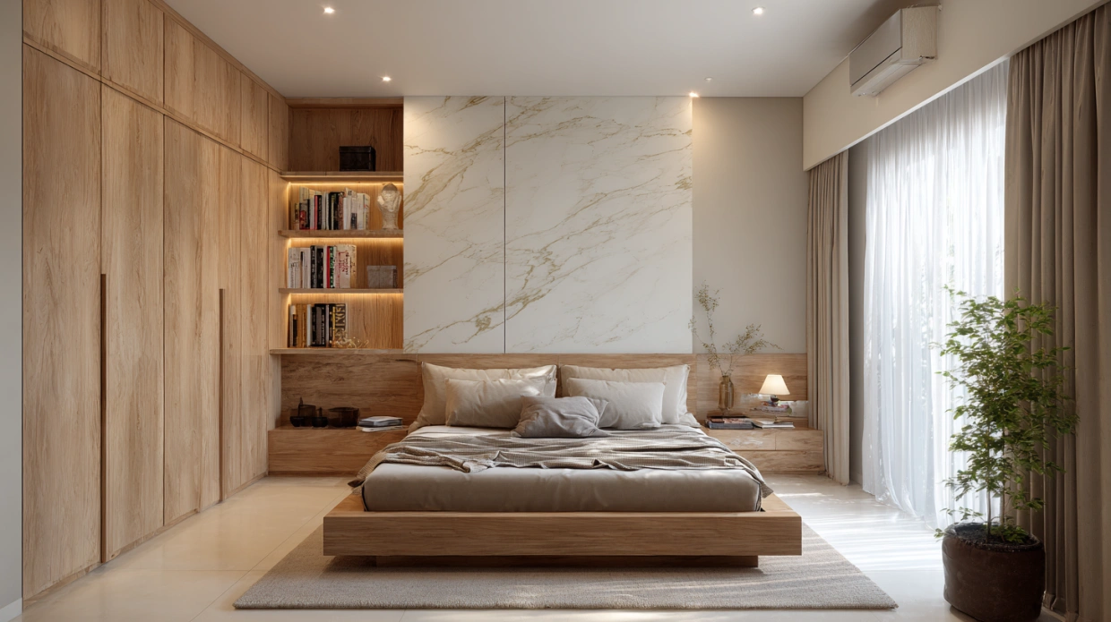 Minimalist modern bedroom interior design