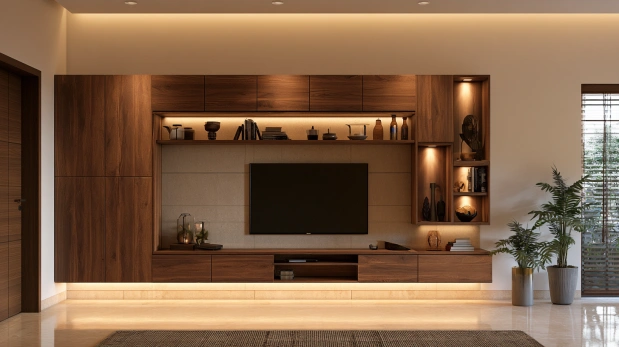 Modular TV unit with storage