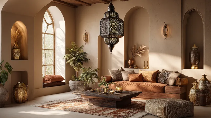 moroccan style lantern living room light