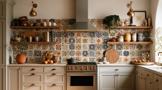 Moroccan kitchen wall tiles