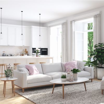 Open Kitchen Designs With Living Room