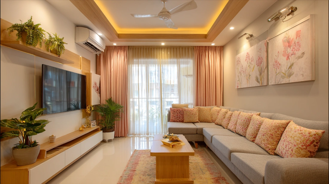 Traditional bedroom accented by classic decorative plaster cornice molding