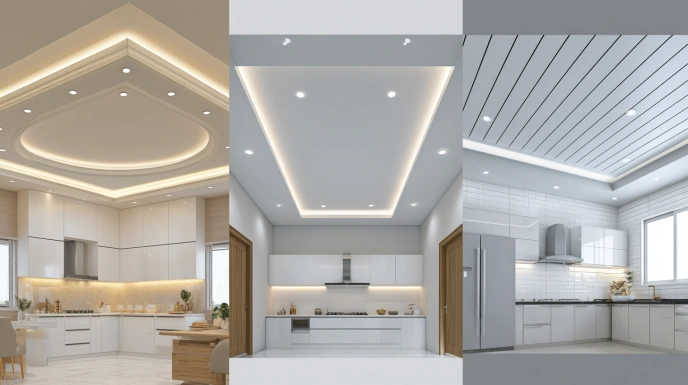 POP vs gypsum vs PVC ceiling comparison