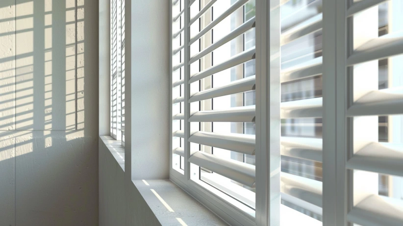 pvc casement style featured in a modern window grill design