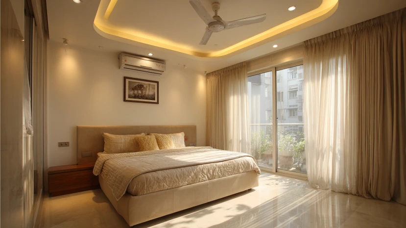 modern pvc false ceiling design for bedroom with clean finish
