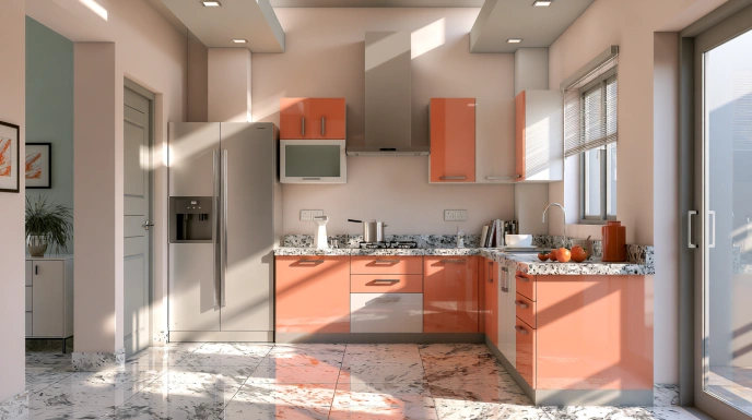 Particle board kitchen cabinets