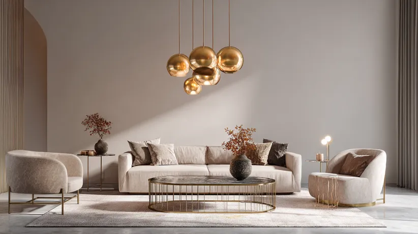 pendant light with several levels living room light