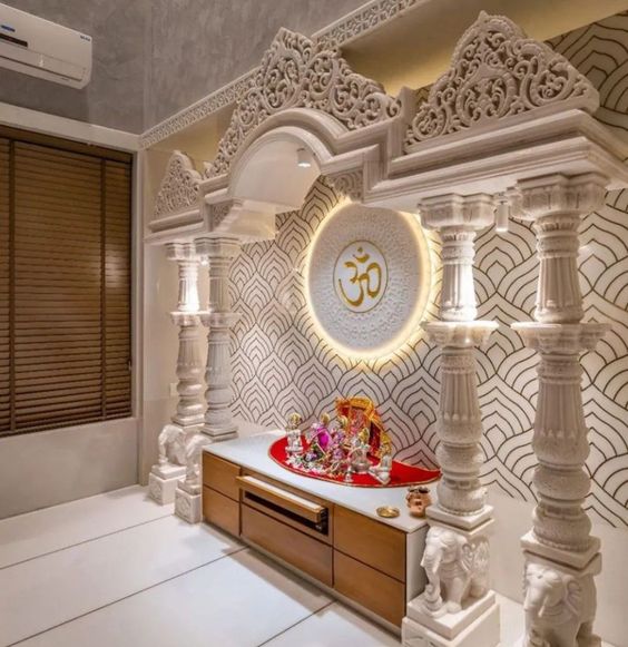 Living Room Temple Design