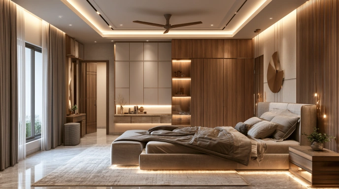 Private bedroom on the upper floor