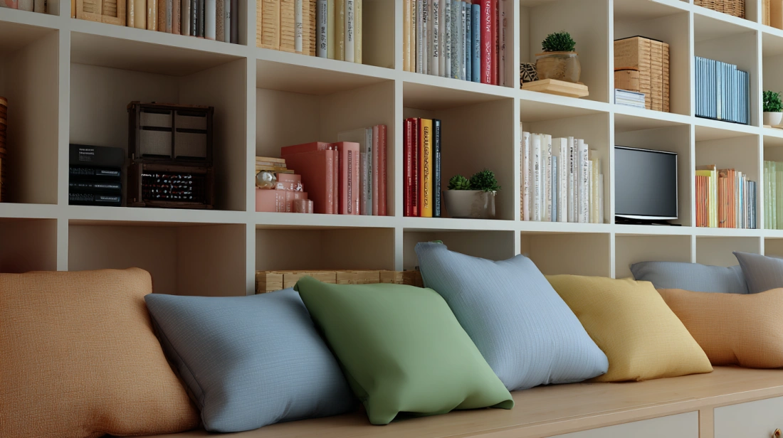 Hand placing a book back onto a shelf