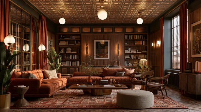 Retro fibre ceiling