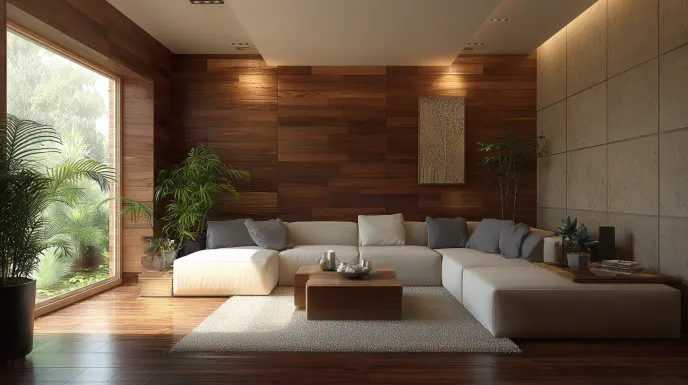 rio wood tiles with natural wood texture, ideal for flooring and wall designs in modern and rustic interiors