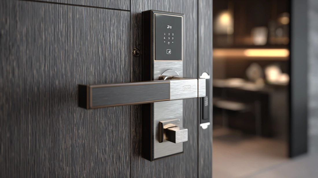Door handle with digital lock system