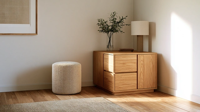 Scandinavian corner table
