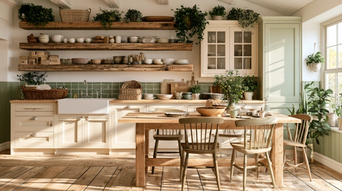 Scandinavian farmhouse kitchen design