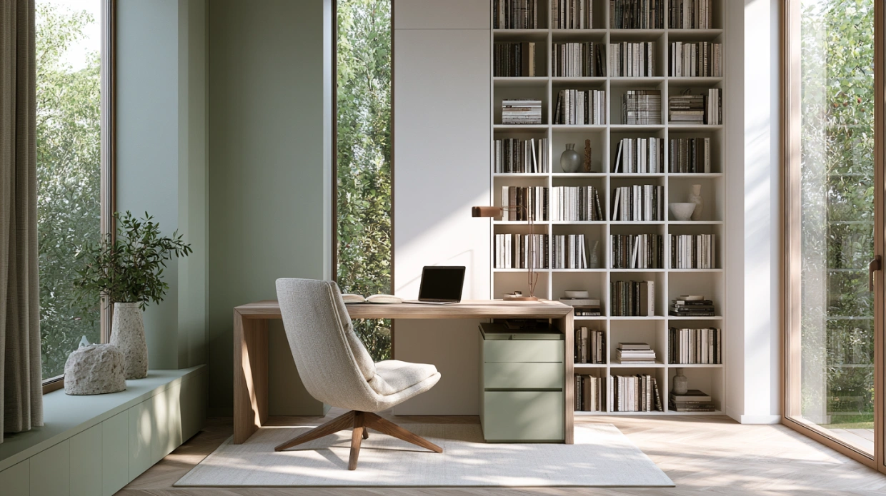 Scandinavian luxury study room design