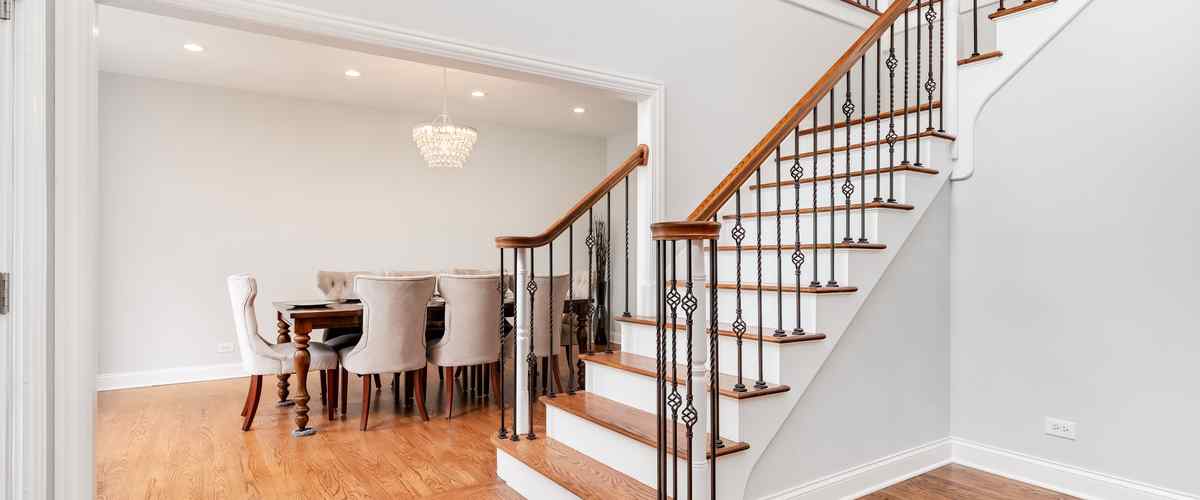 Vertical staircase design for compact homes