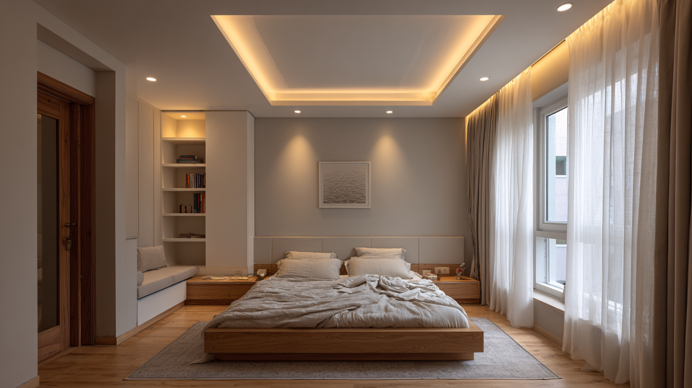 Simple gypsum false ceiling design