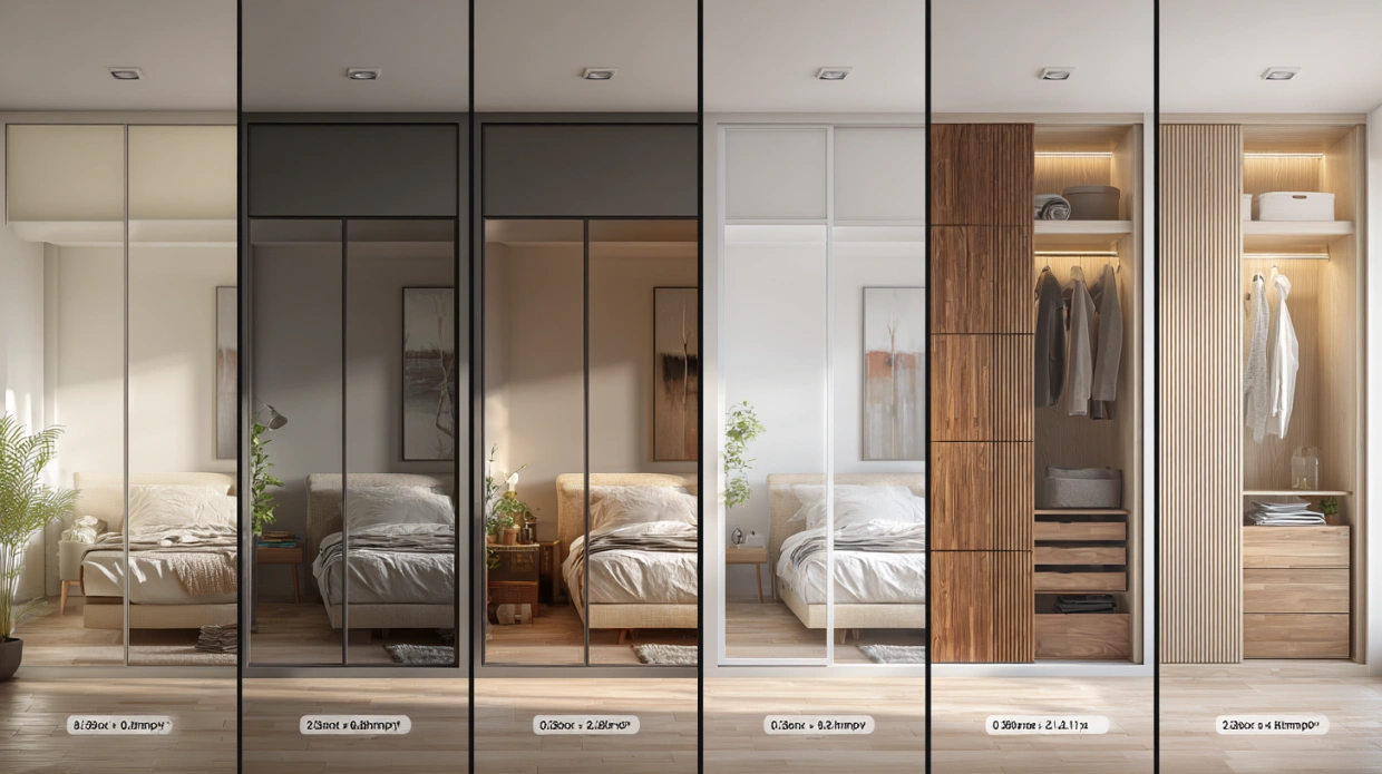 Sliding wardrobe costs increase with size, configuration, and storage capacity.