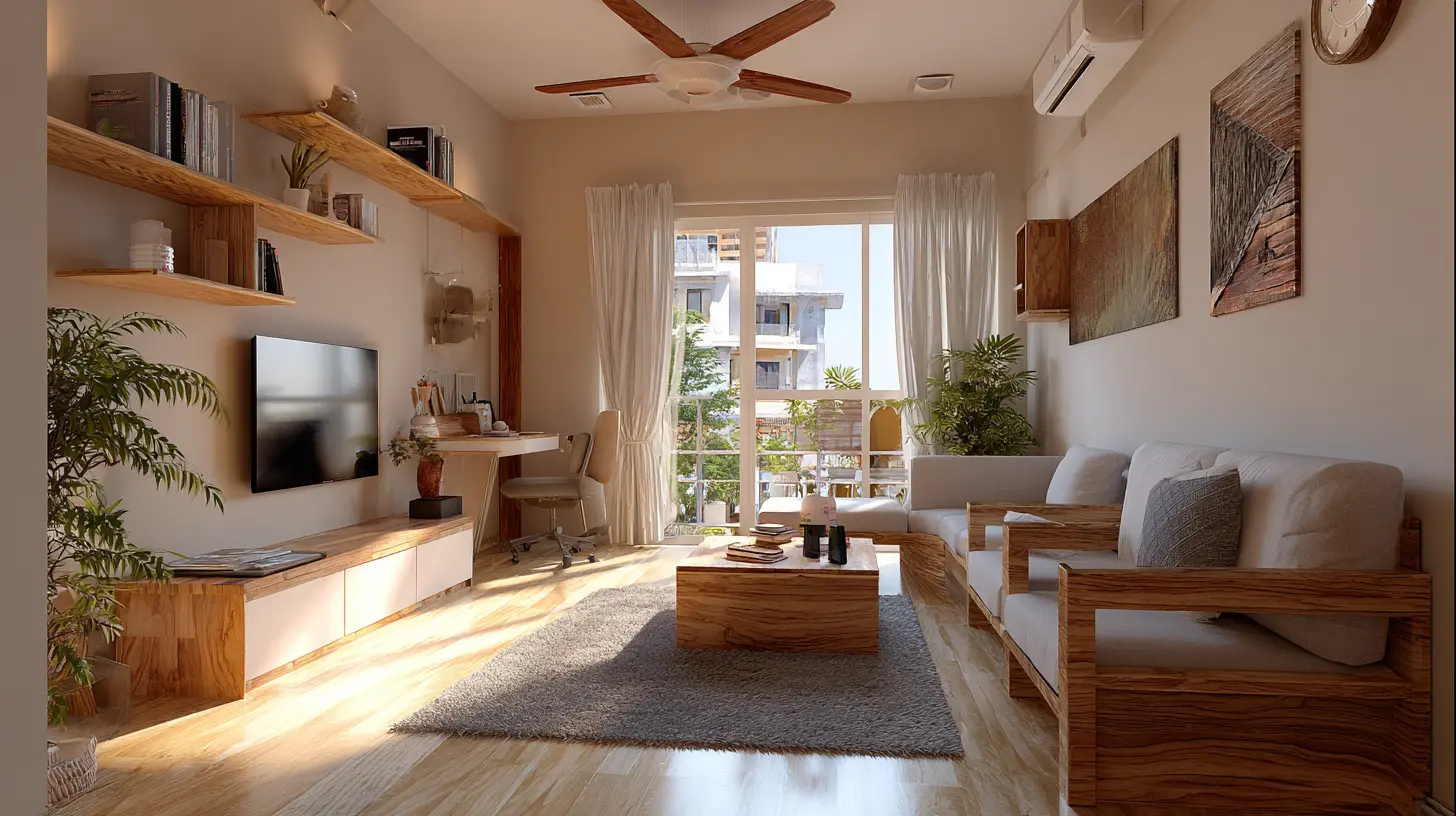 Small 1 BHK interior design that makes space look bigger