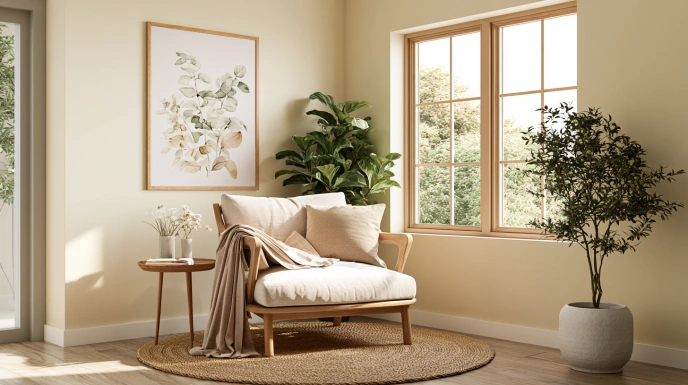 Small cottage lounge in city apartment