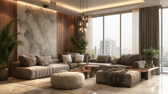 Jewel box luxury living room