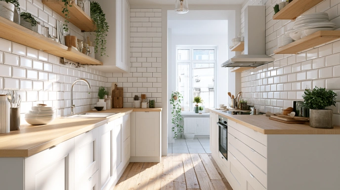 Small Scandinavian kitchen design