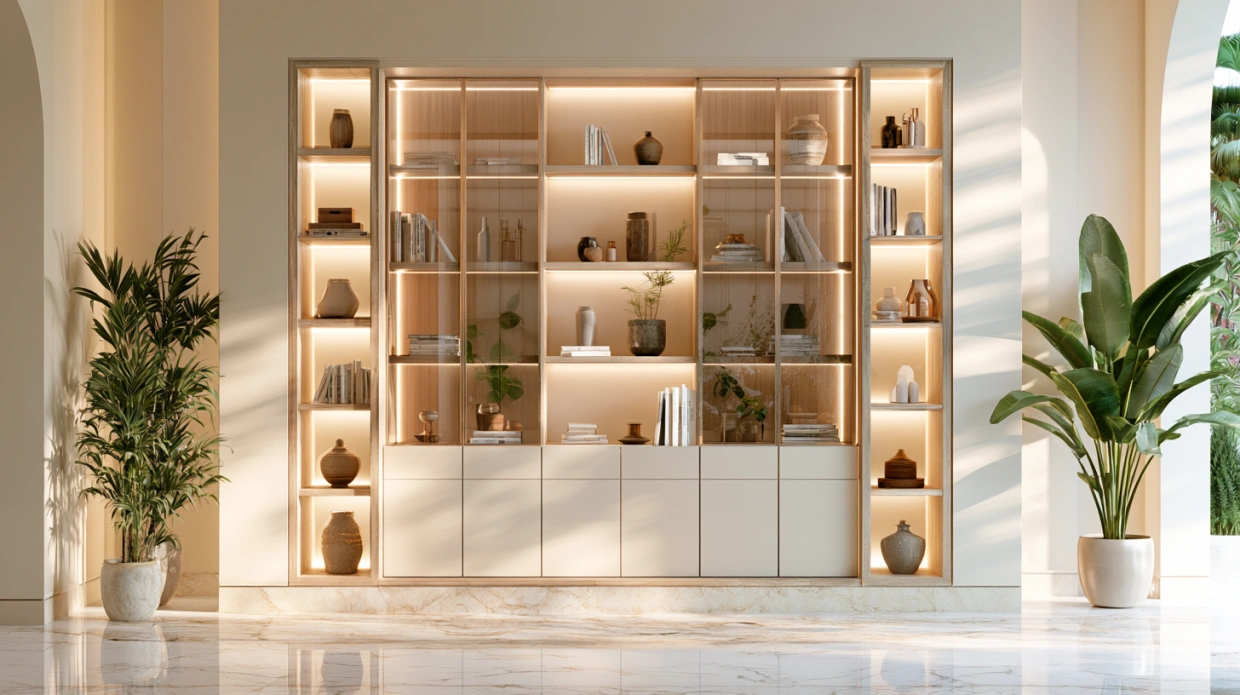 Smart storage showcase unit